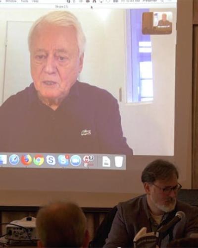 Alexander Kluge via Skype presentation